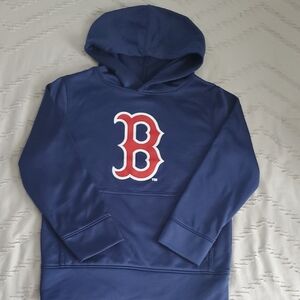 Genuine Merchandise Navy Hoodie with Red Emblem